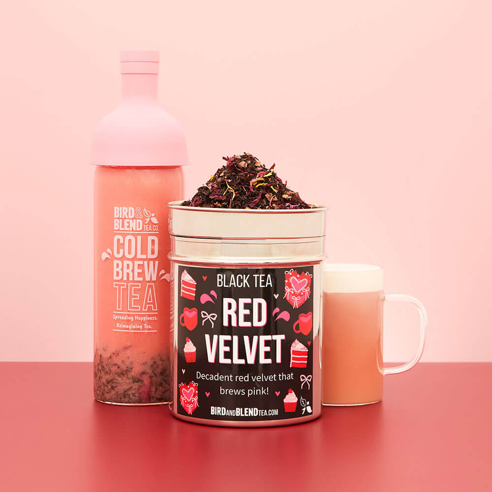 red velvet cold and hot brewed black tea