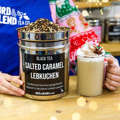 salted caramel lebkuchen black tea latte