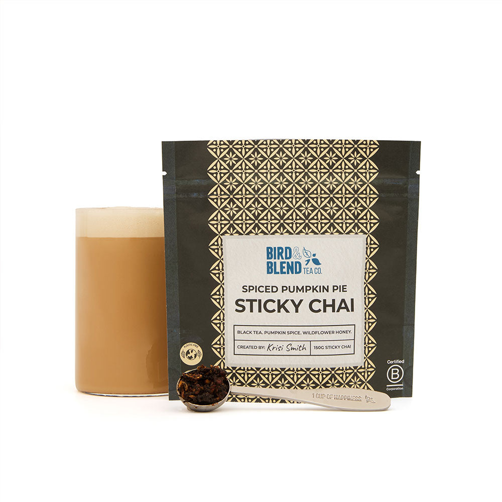 spiced pumpkin pie sticky chai tea pouch