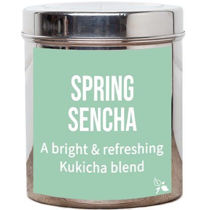 spring sencha tea tin