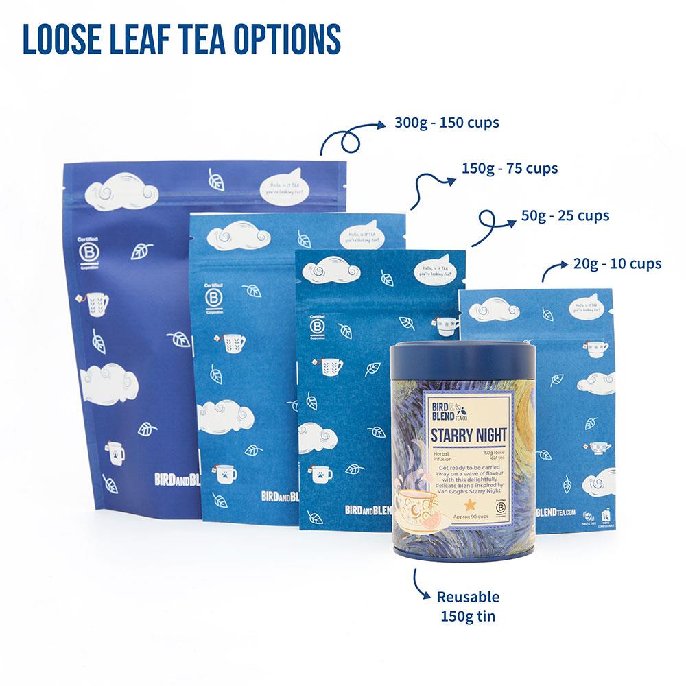 starry night loose leaf tea options