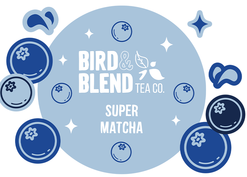 super matcha tin illustration