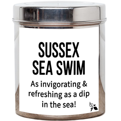 sussex sea swim tea tin
