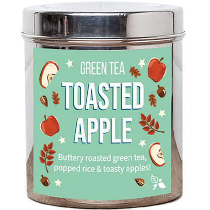 toasted apple autumn stylised tea tin