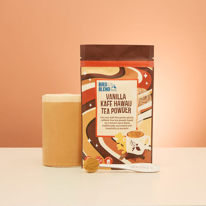 vanilla kafe hawaij hot tea powder pouch