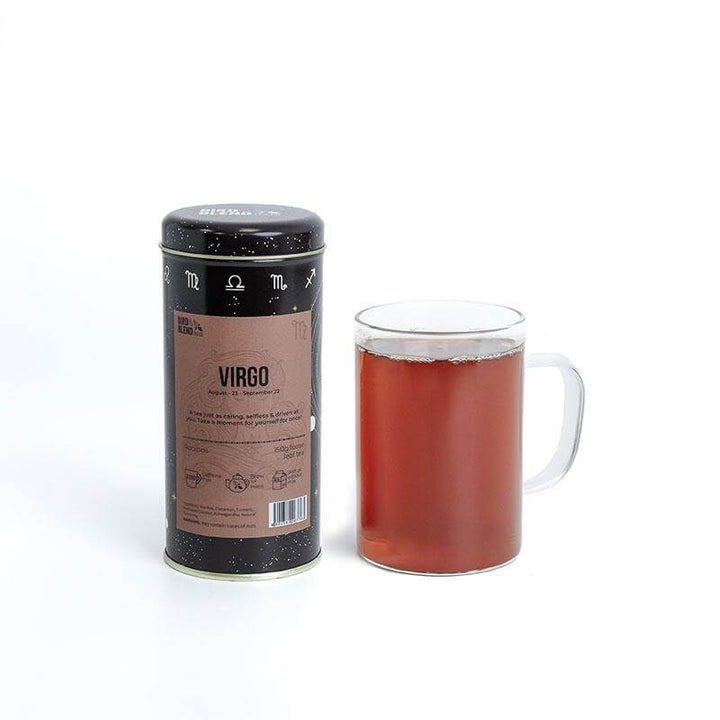 Virgo zodiac tea and tea tin