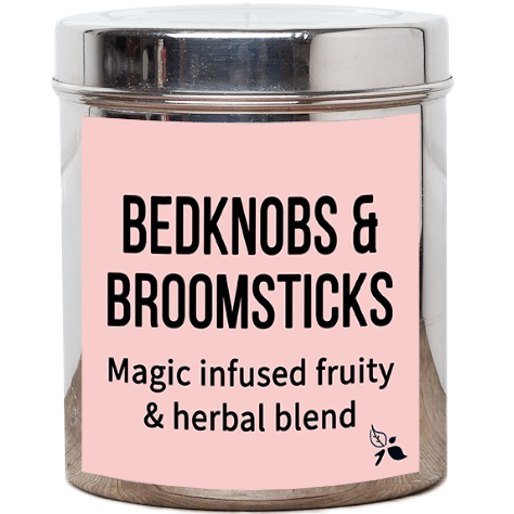 bedknobs and broomsticks loose leaf herbal tea tin