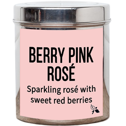 berry pink rose loose leaf herbal tea