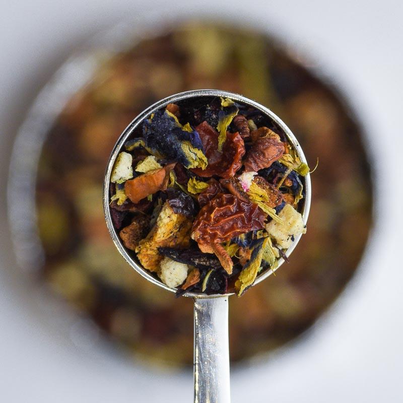Blueberry and Peach Tea