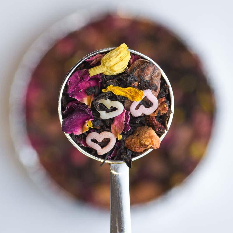 love potion loose leaf tea spoon