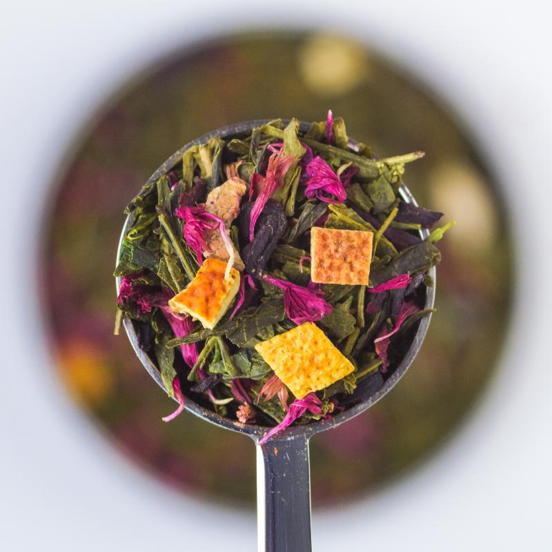 Pink Grapefruit Green Loose Leaf Tea